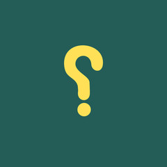 Question flat design illustration