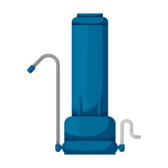 Filtration tank vector icon.Cartoon vector icon isolated on white background filtration tank.