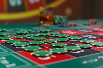 Fototapeta premium Roulette table at the casino