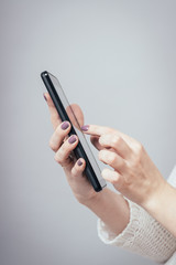 girl with the tablet