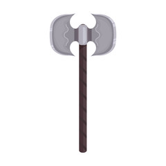 Medieval axe vector icon.Cartoon vector icon isolated on white background medieval axe.
