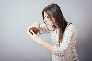 girl drinking tea mate