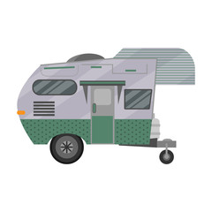 Naklejka premium Trailer vector icon.Cartoon vector icon isolated on white background trailer.