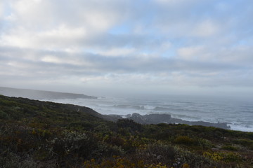 storm clouds over the sea