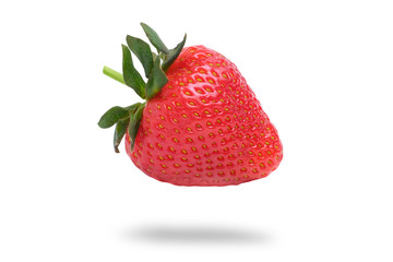 Ripe strawberries on a white background. Isolated.