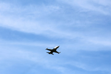 Spanish fighter planes training and flying in Tablada