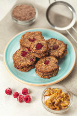 Recipe for homemade oatmeal cookies. Gluten Free Whole Grain Breakfast.
