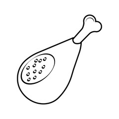 Haunch Icon. Vector illustration photo