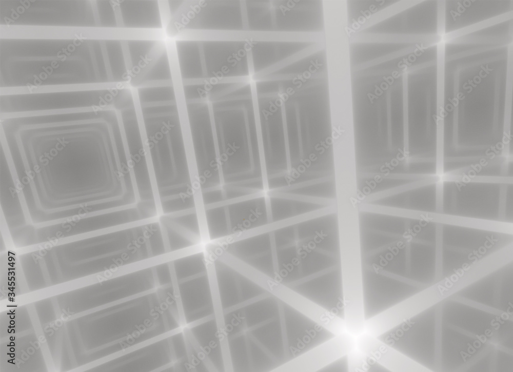 Poster dynamic curves ands blur pattern. fractal graphics. science and technology concept.
