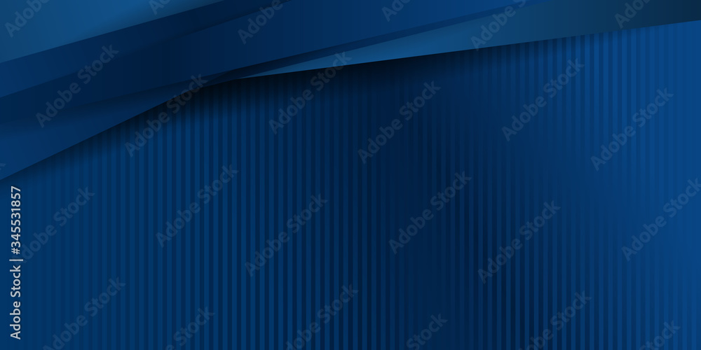 Wall mural Abstract blue diagonal overlap background. Abstract background dark blue with modern corporate concept.