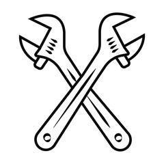 wrench repair icon vector illustration