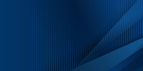 Obraz premium Dark blue modern light carbon 3D presentation background with halftone. Vector illustration design for presentation, banner, cover, web, flyer, card, poster, wallpaper.