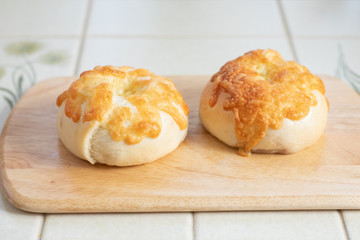 自宅でパン作り　チーズベーグル