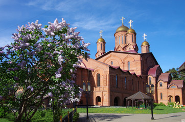 Fototapeta na wymiar RAMENSKY DISTRICT, MOSCOW REGION, RUSSIA - October, 2015: Peter and Paul Church, Ilinskoe