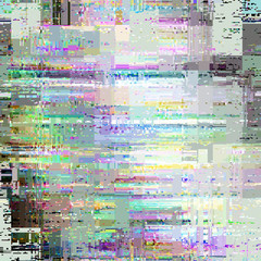 Obraz premium Vector image with imitation of grunge datamoshing texture.
