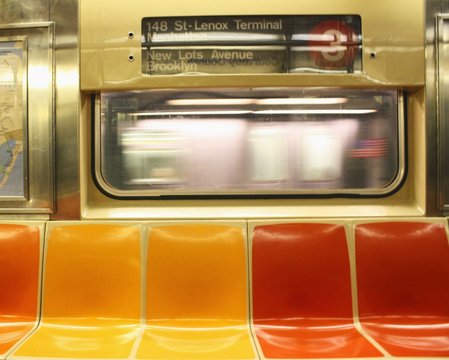 Empty Seats In Subway Train © joshua chiang/EyeEm