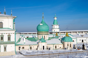 ISTRA, RUSSIA - January, 2019: The New Jerusalem Monastery, also known as the Voskresensky Monastery