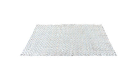 Reed mat or cyperus imbricatus isolated on white background , clipping path , handmade thai style