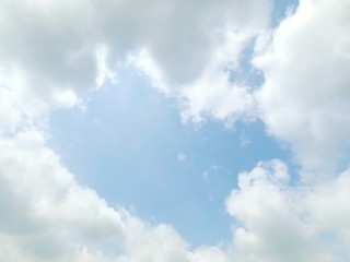 blue sky with clouds