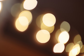 Background of abstract yellow bright lights, gold and black luxury concept 