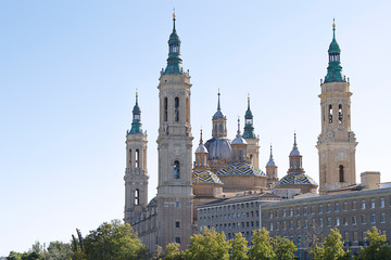 The Cathedral-Basilica of Our Lady of the Pillar is a Roman Catholic church in the city of Zaragoza, Aragon (Spain)