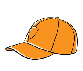 Vector illustration of baseball cap