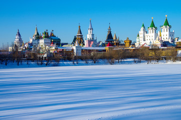 Obraz premium MOSCOW, RUSSIA - January, 2019: The Kremlin in Izmaylovo