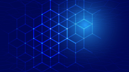 Abstract light and shade creative technology background. Vector illustration.