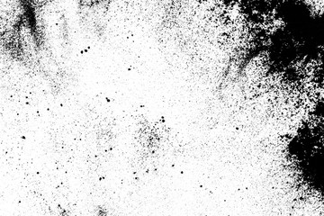 Fototapeta premium black sand with spots isolated on white