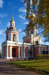 MOSCOW, Russia - October, 2019: Sviblovo Manor on a sunny autumn day