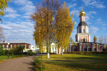 MOSCOW, Russia - October, 2019: Sviblovo Manor on a sunny autumn day