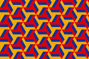 Simple geometric pattern in the colors of the national flag of Armenia