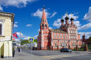 Moscow, Russia - May, 2019: Church of Saint Nicholas the Wonderworker in Bolvanovka