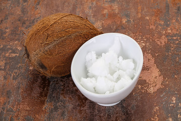 Dietary Coconut oil in the bowl