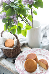 ティータイムの蜂蜜マフィン