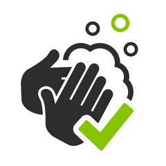 Wash your hands vector icon
