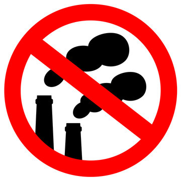 No Air Pollution Vector Sign