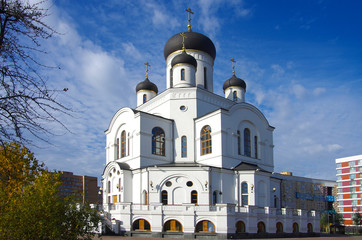 MYTISHCHI, RUSSIA - October, 2019: Cathedral of the Nativity of Christ