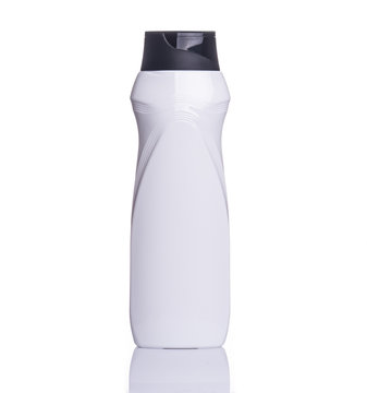 recommend clip art: Clean the tube for the shampoo on a white isolated background.