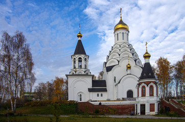 Fototapeta na wymiar MYTISHCHI, RUSSIA - October, 2019: Church of St. Nicholas