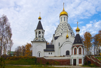 Fototapeta na wymiar MYTISHCHI, RUSSIA - October, 2019: Church of St. Nicholas