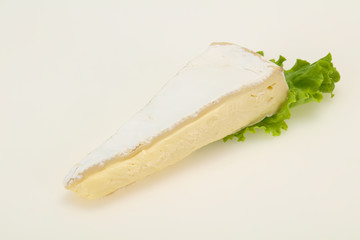 Brie cheese triangle served salad