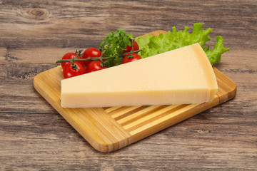 Italian traditional parmesan cheese triangle