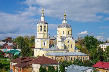 Fototapeta na wymiar SERPUKHOV, RUSSIA - September, 2019: View of the Church of the Prophet Elijah