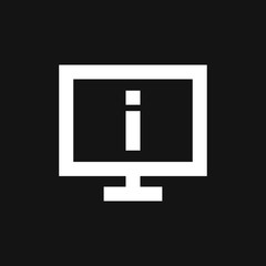 Information icon, vector symbol used for assistance and tourism