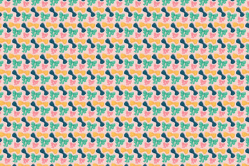 Bright bows pattern. Festive colorful texture