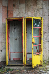 Abandoned cabin in Pripryat zone 