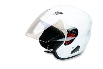 motorcycle helmet on a white background.