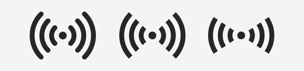 Wi-fi wireless icon. Internet Connection wi-fi signal. Set wi-fi icons 3. Vector illustration EPS10