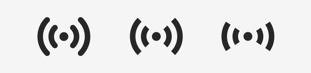 Wi-fi wireless icon. Internet Connection wi-fi signal. Set wi-fi icons 2. Vector illustration EPS10